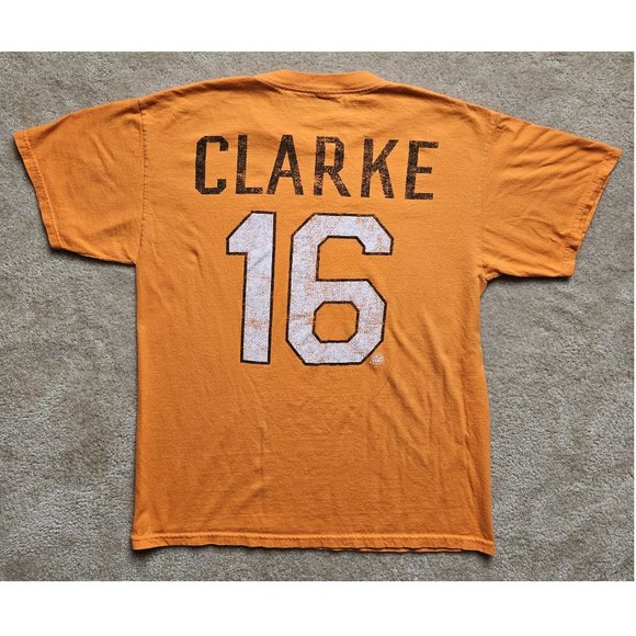 Philadelphia Flyers Bobby Clarke #16 Short Sleeve T-Shirt Men's Large - Picture 1 of 6